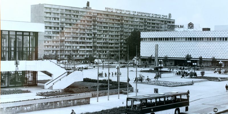 Stadtzentrum Hoyerswerda 1987; Foto G. Kubenz