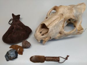 Bild mit Objekten aus der Steinzeit